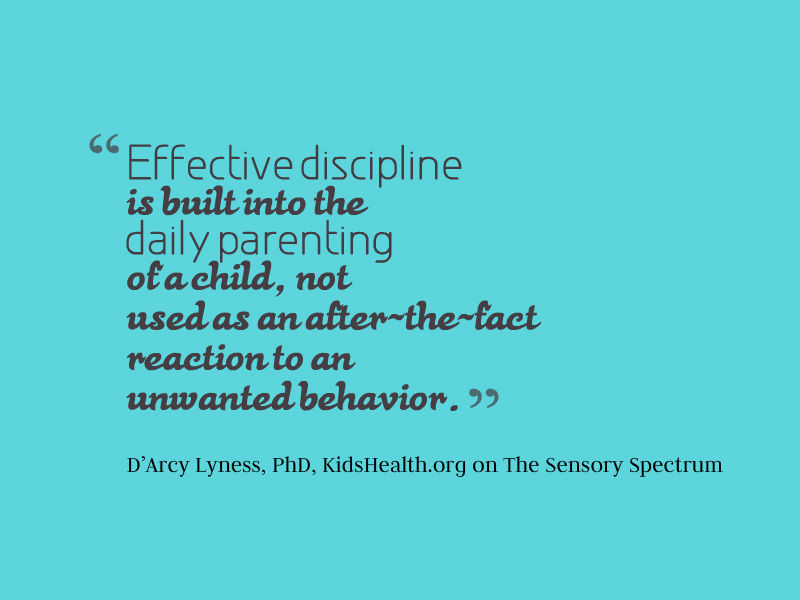Tips for Properly Disciplining Children | The Sensory Spectrum